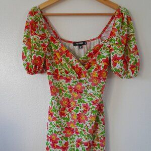 Missguided Floral Mini Dress